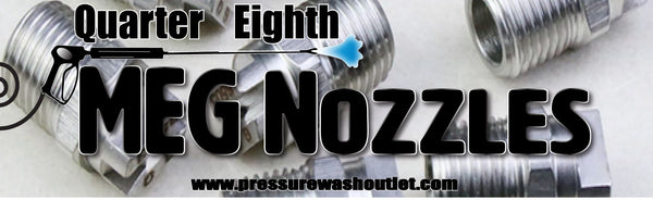 EIGHTH MEG PRESSURE WASH NOZZLES